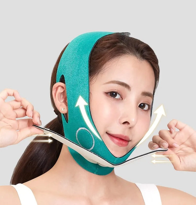Banda facial reductora de papada, vista del producto