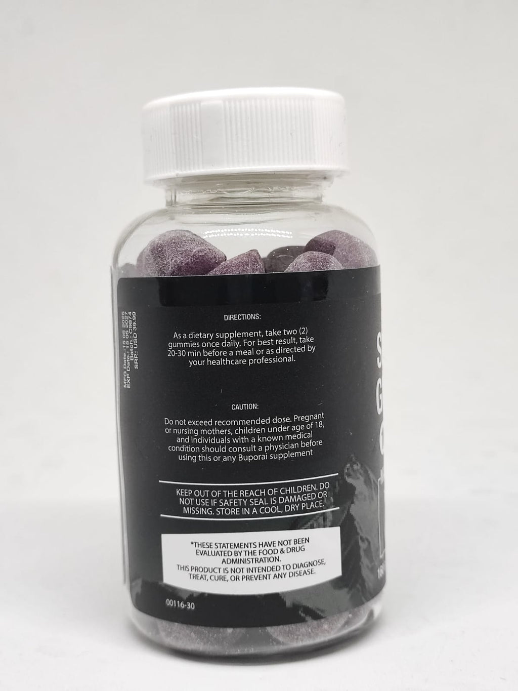 Shilajit Gomitas frasco