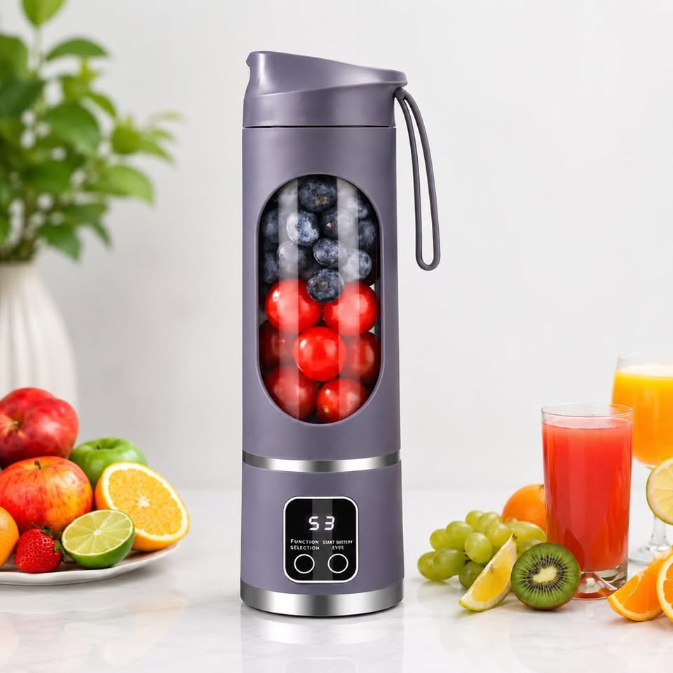 Vaso licuadora portátil con batido