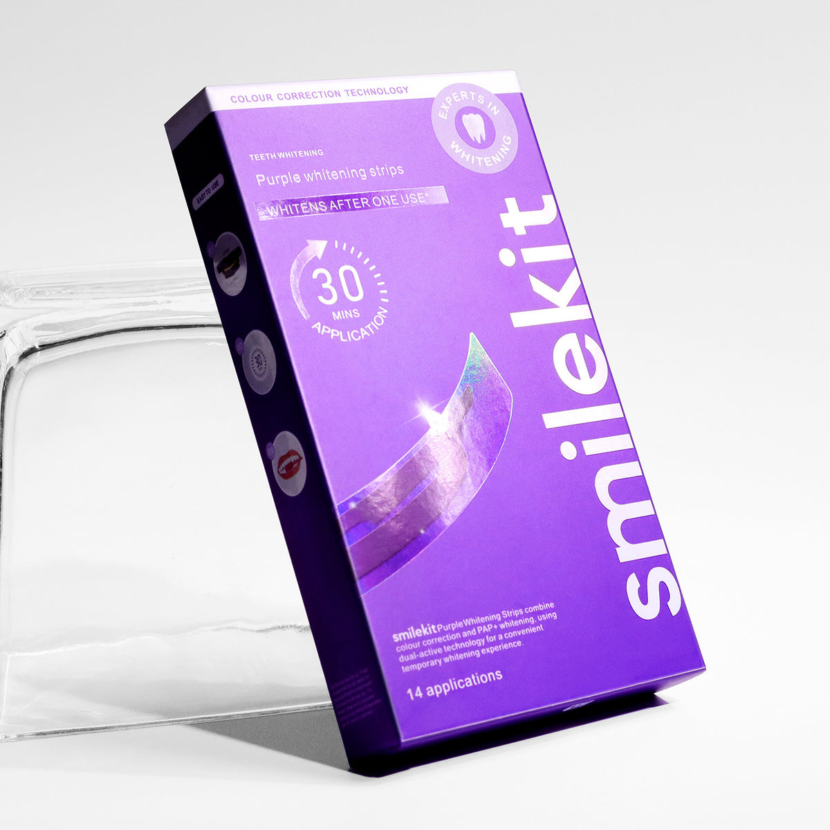 Tiras Blanqueadoras Dentales V34 Purple – Sonrisa Más Blanca en Casa