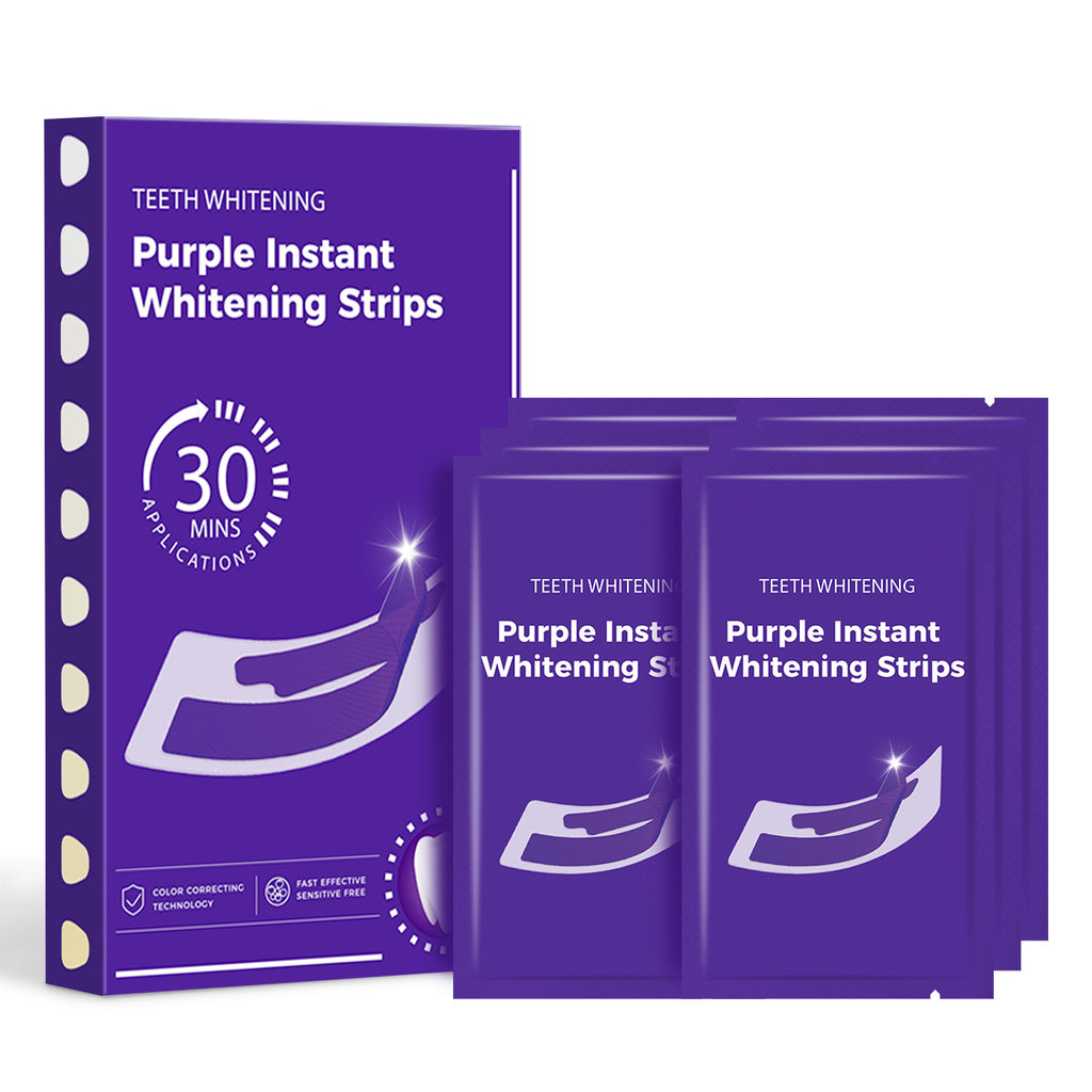 Tiras Blanqueadoras Dentales V34 Purple – Sonrisa Más Blanca en Casa