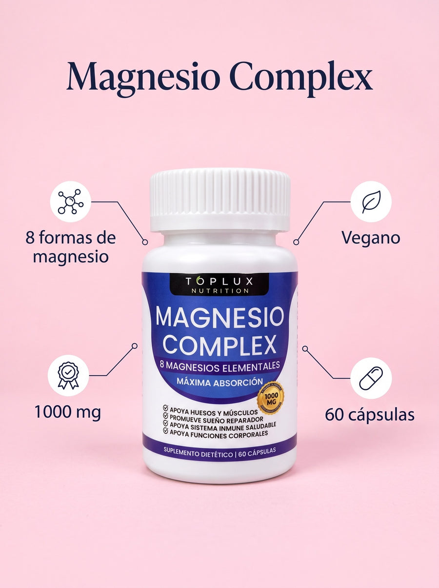 Magnesio Complex 8 Formas 1000 mg - 60 Cápsulas