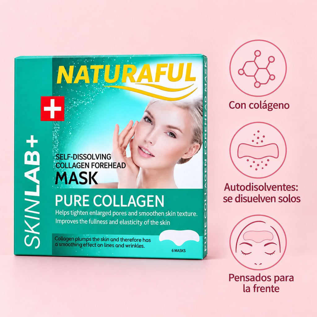 Parches de colágeno: con colágeno, autodisolventes, pensados para la frente