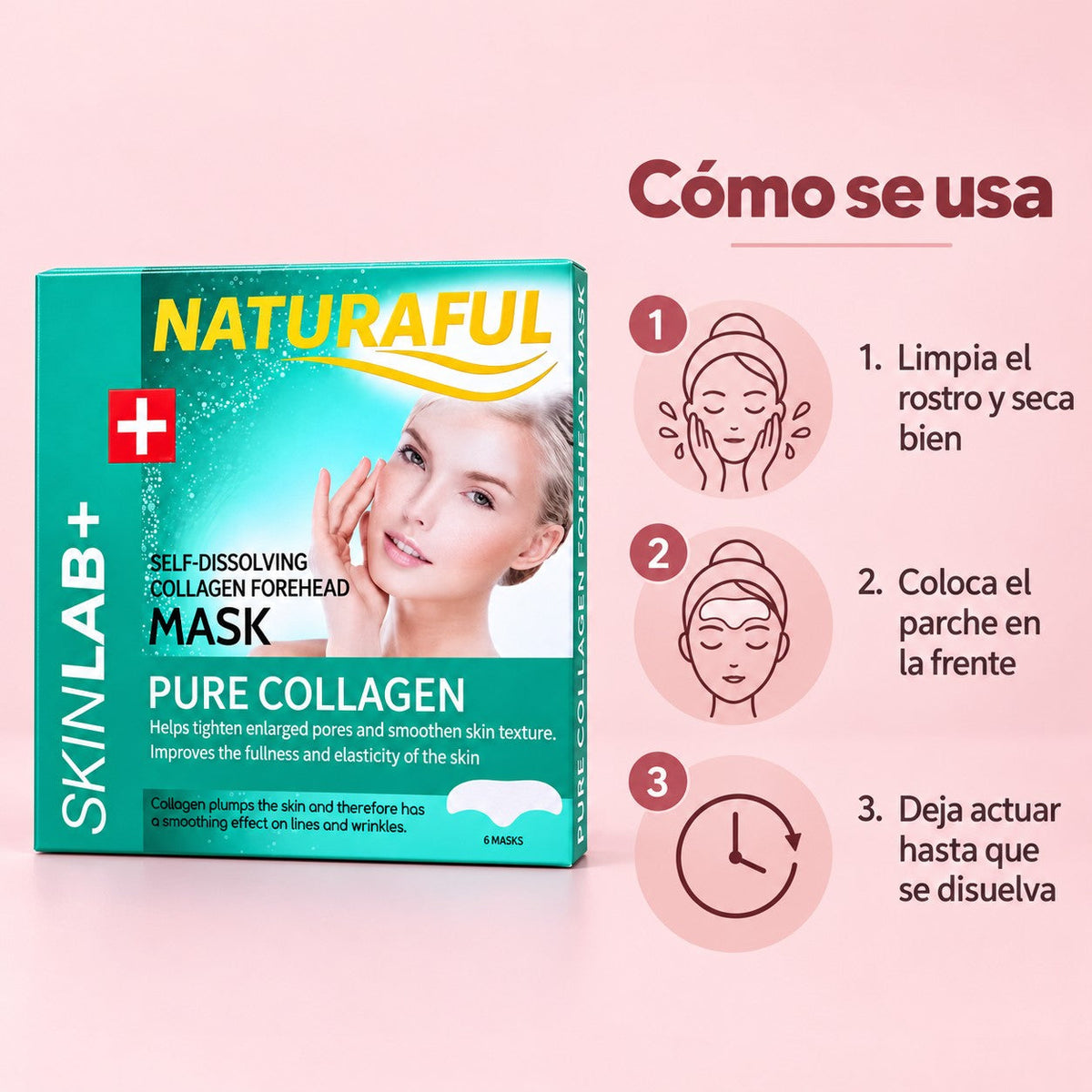 Cómo usar los parches de colágeno en 3 pasos